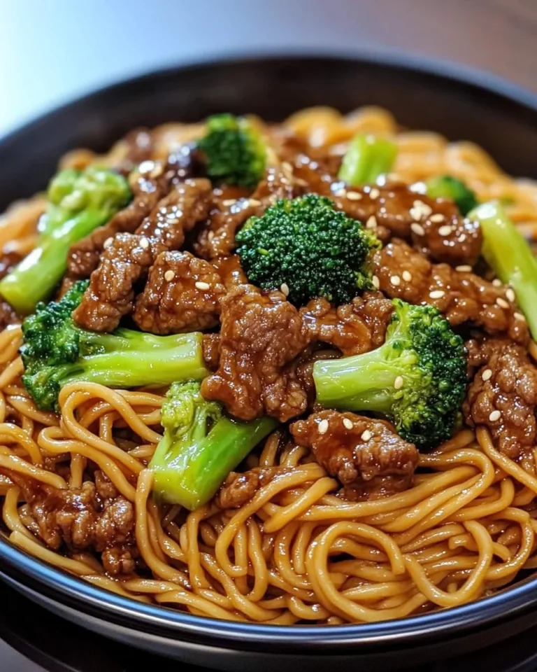Beef And Broccoli Lo Mein Noodles Recipe
