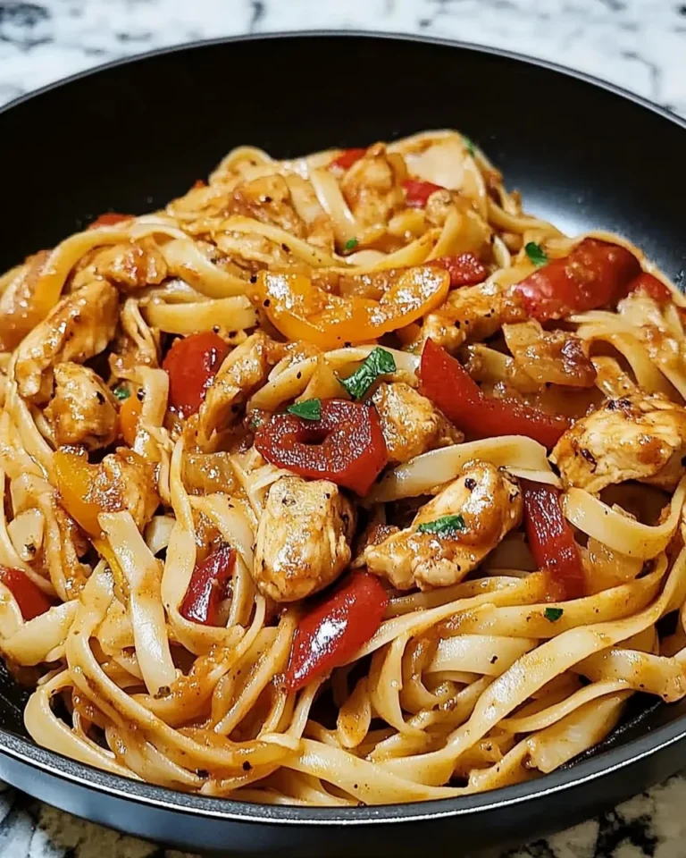 Creamy Cajun Chicken Linguine With Peppers