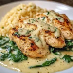 Creamy Garlic Chicken With Parmesan Rice
