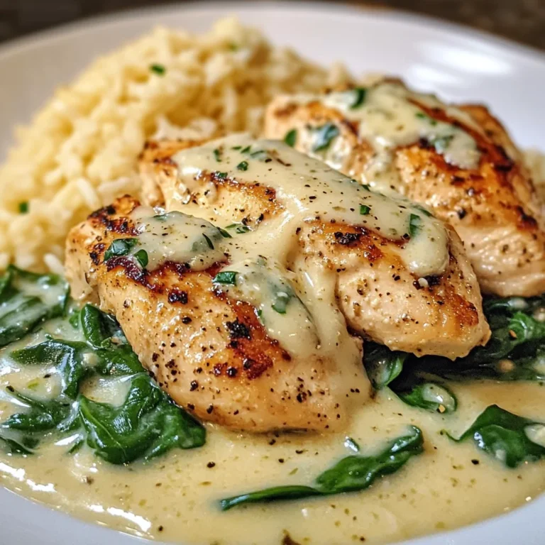 Creamy Garlic Chicken With Parmesan Rice