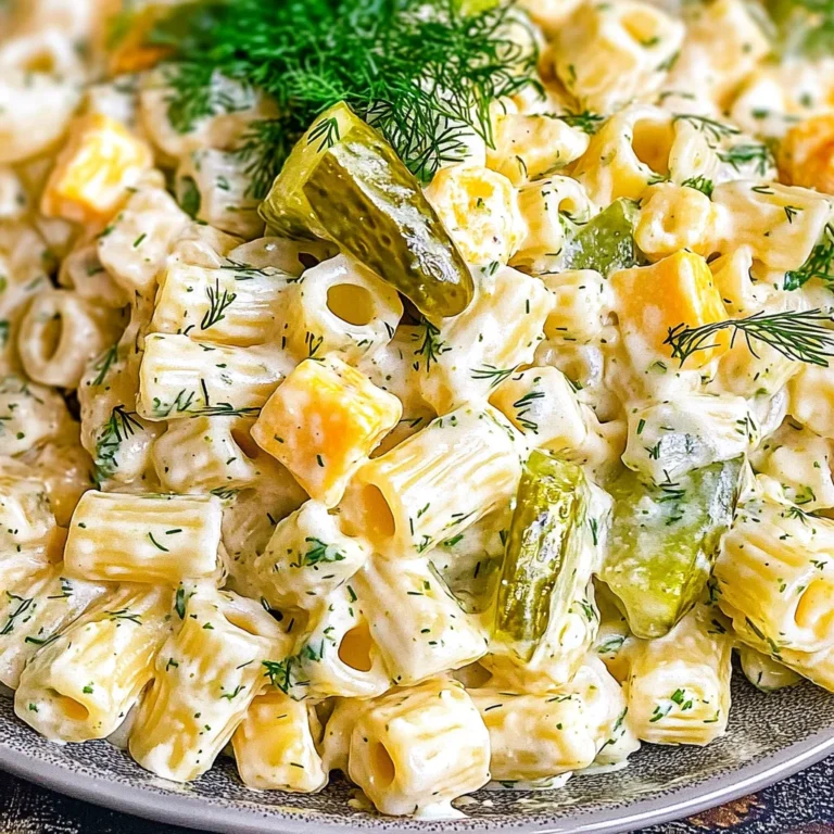 Dill Pickle Pasta Salad