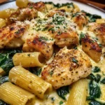 Garlic Parmesan Chicken With Spinach