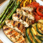Grilled Garlic and Herb Chicken and Veggies