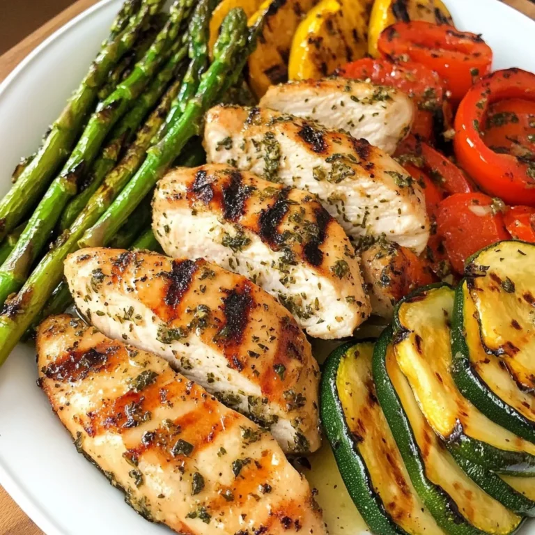 Grilled Garlic and Herb Chicken and Veggies