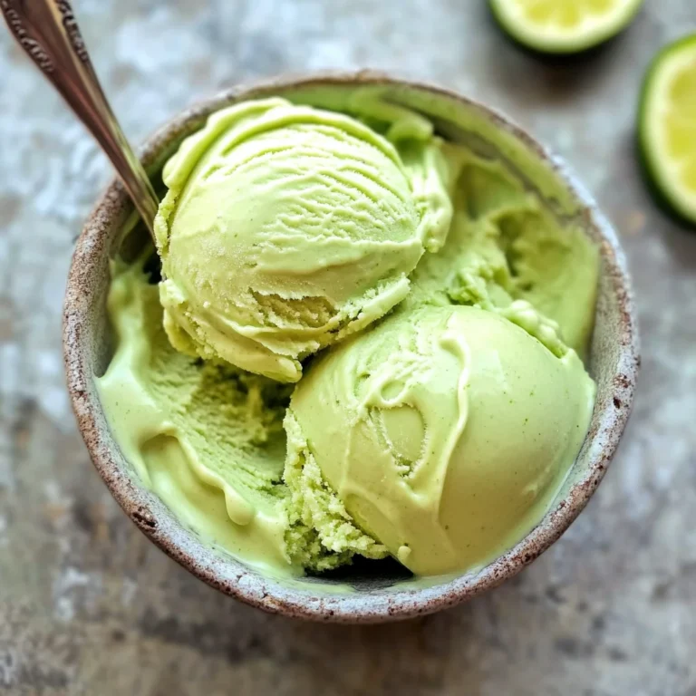 Key Lime Avocado Vegan Ice Cream