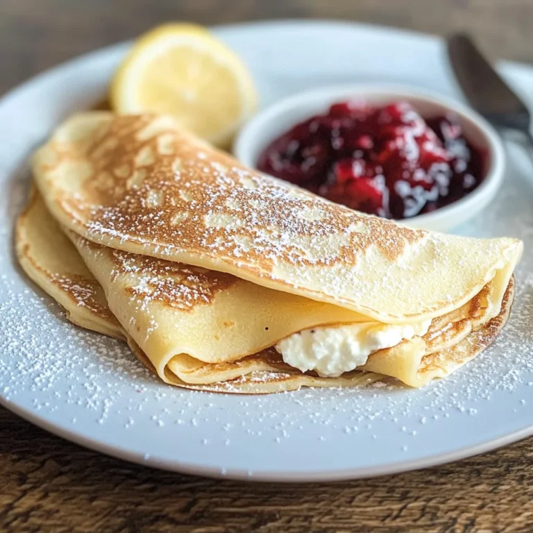 Lemon Ricotta Crepes