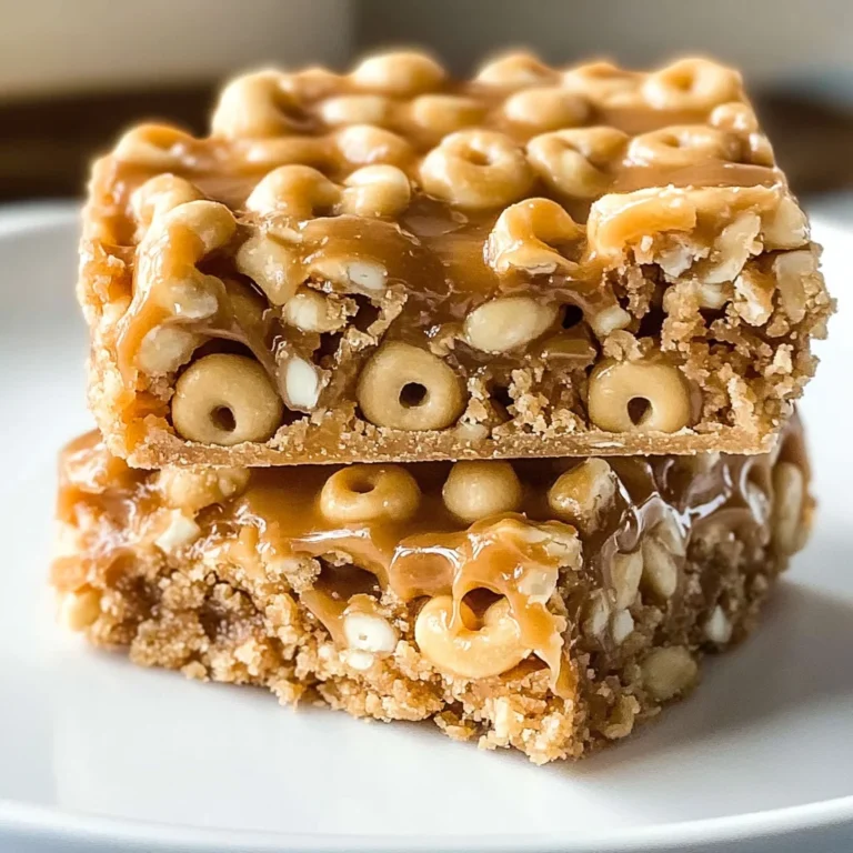 No Bake Peanut Butter Cheerio Bars