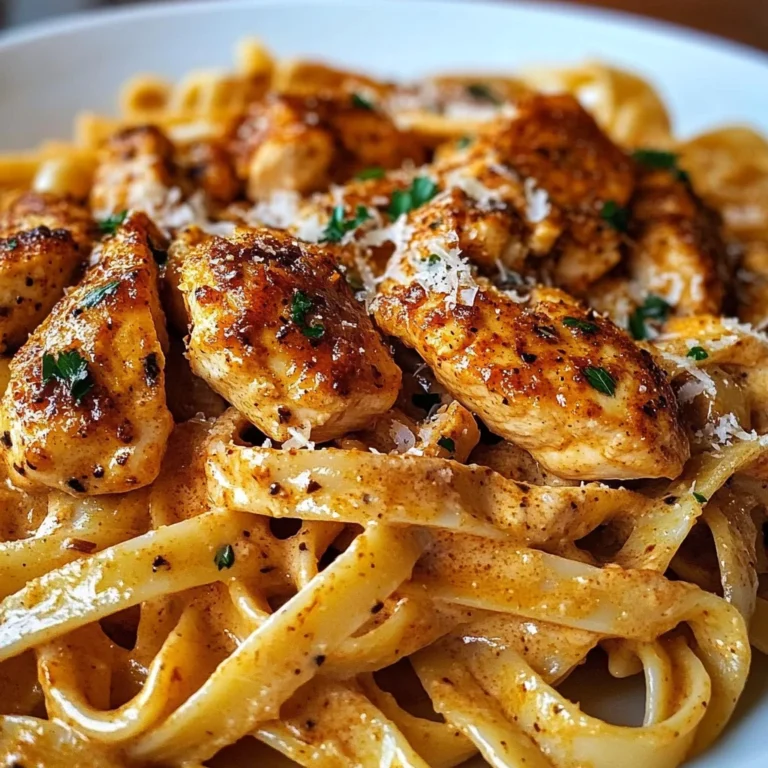 Spicy Cajun Chicken Fettuccine