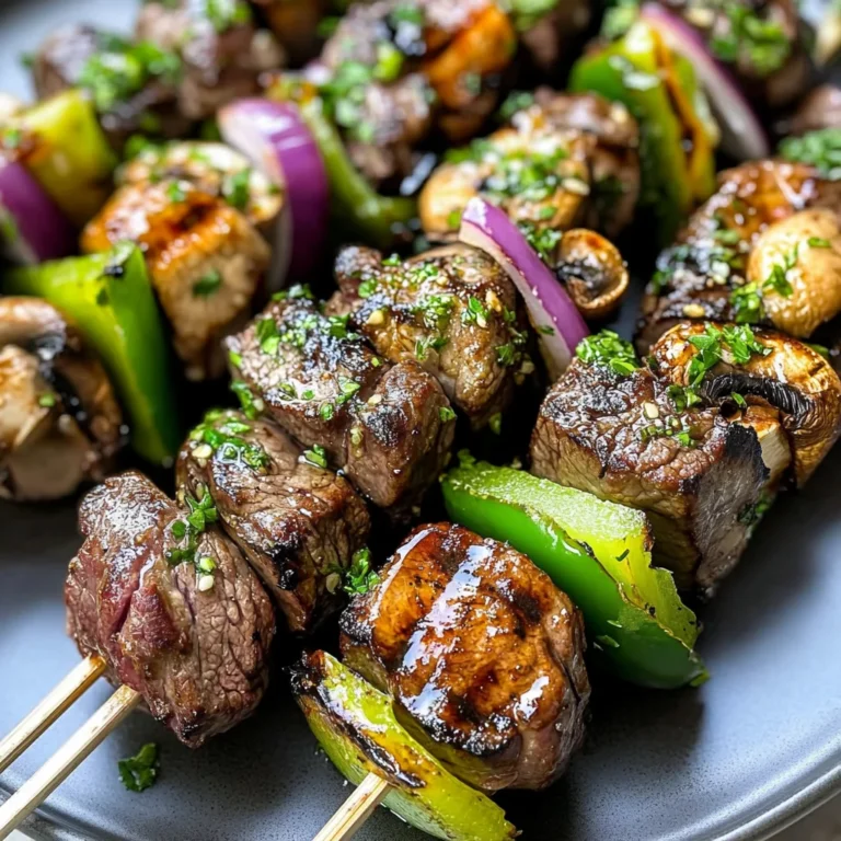 Steak Kabobs with Garlic Butter