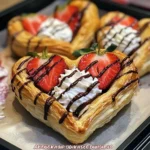 Strawberry Puff Pastry Hearts
