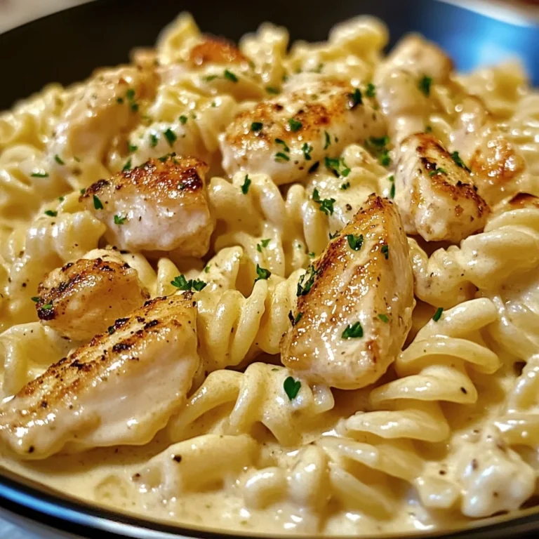 Tried This Creamy Garlic Butter Chicken Rotini Alfredo And