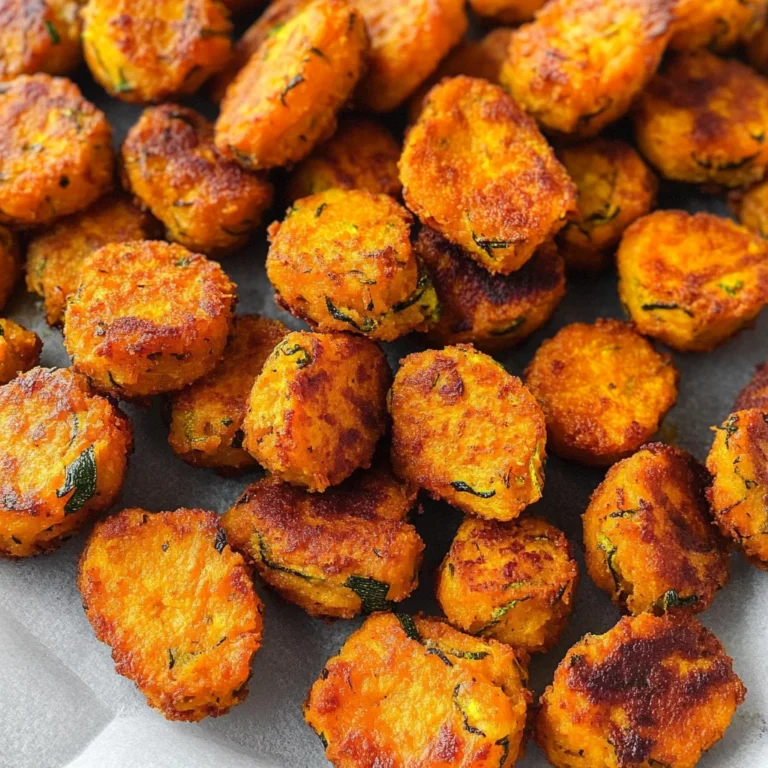Baked Sweet Potato Zucchini Tots