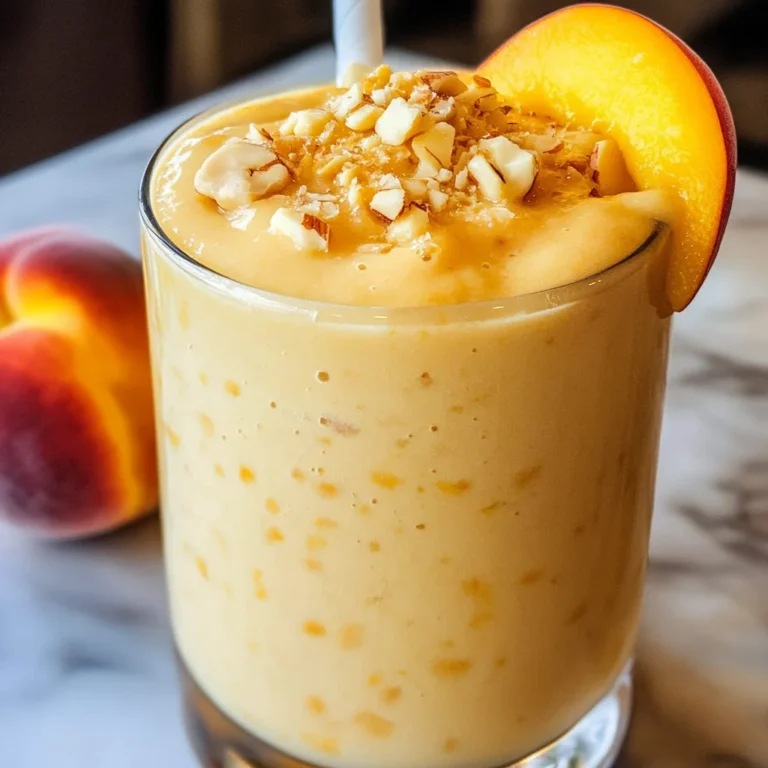 Banana Peach Smoothies