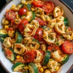 Cheese Tortellini with Summer Veggies