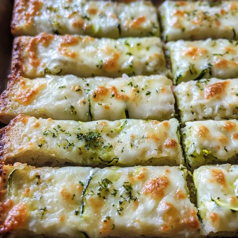 Cheesy Zucchini Breadsticks