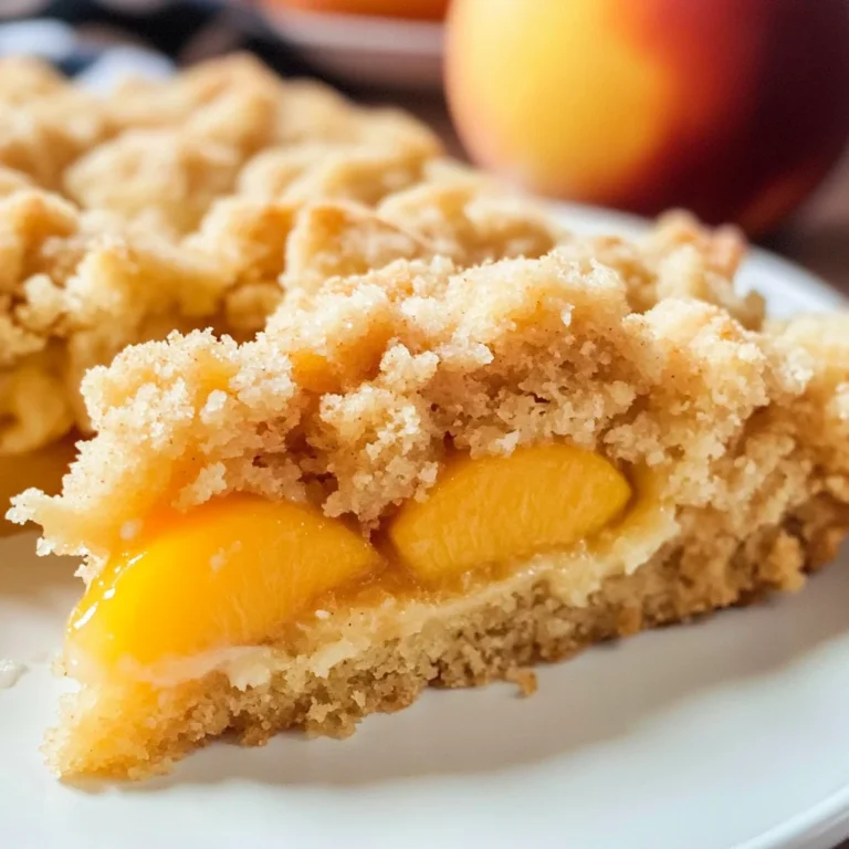 Easy Italian Peach Crumb Cake