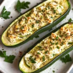 Feta Cheese Stuffed Zucchini