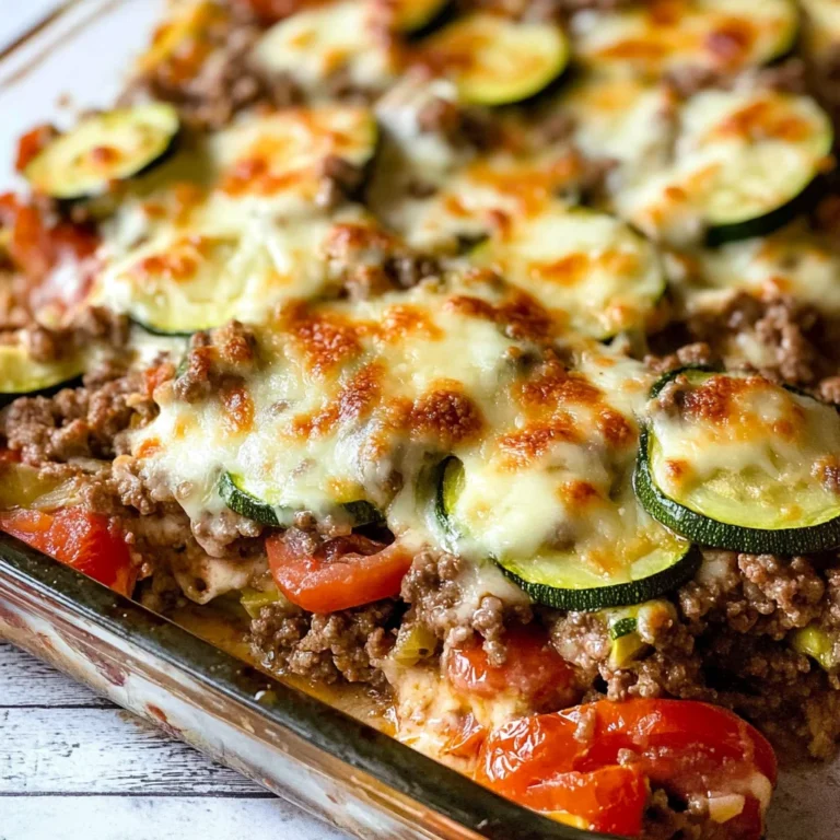 Ground Beef Zucchini Casserole