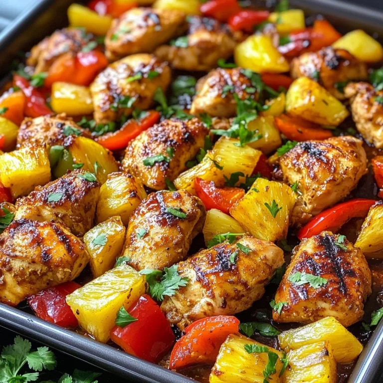 Hawaiian Chicken Sheet Pan Meal (Whole30, Paleo, Low Carb)