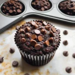 Healthy & Moist Chocolate Zucchini Muffins
