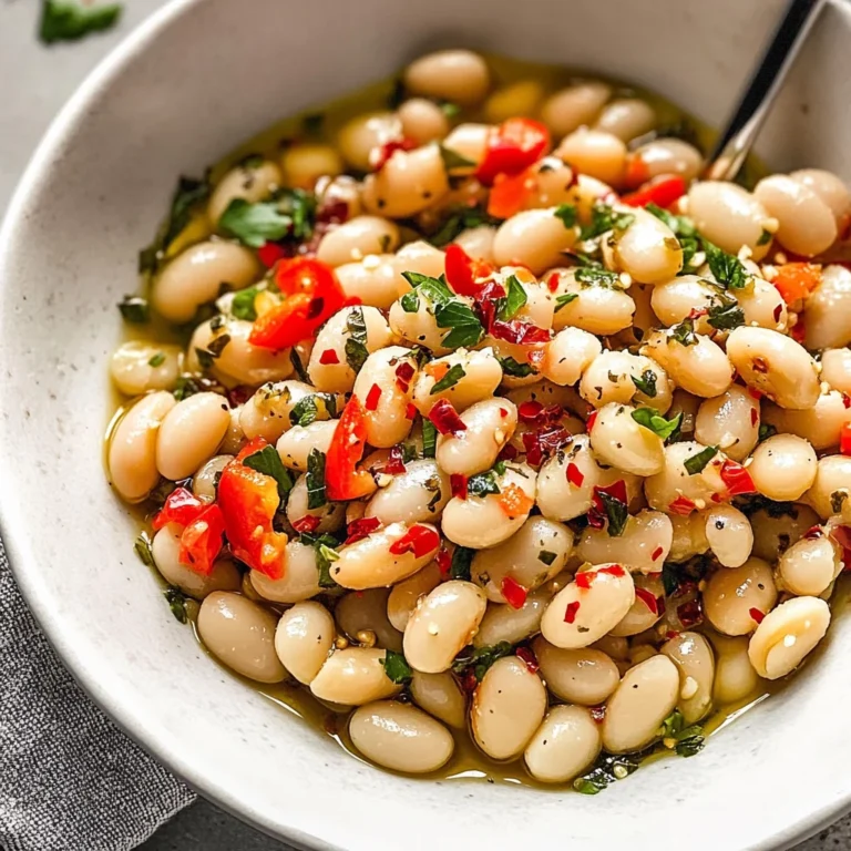 Marinated White Beans