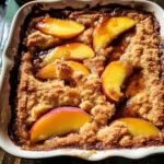 Old School Easy Brown Sugar Peach Cobbler