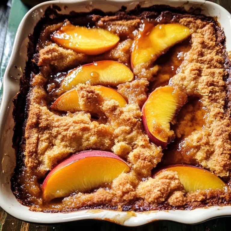 Old School Easy Brown Sugar Peach Cobbler
