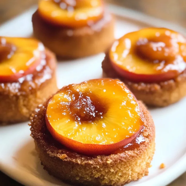 Peach Upside Down Mini Cakes