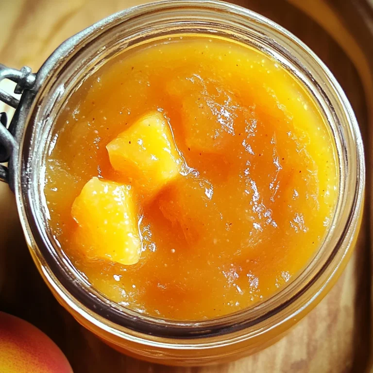 Small Batch Vanilla Peach Jam