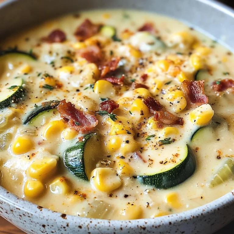 Summer Corn and Zucchini Chowder Recipe
