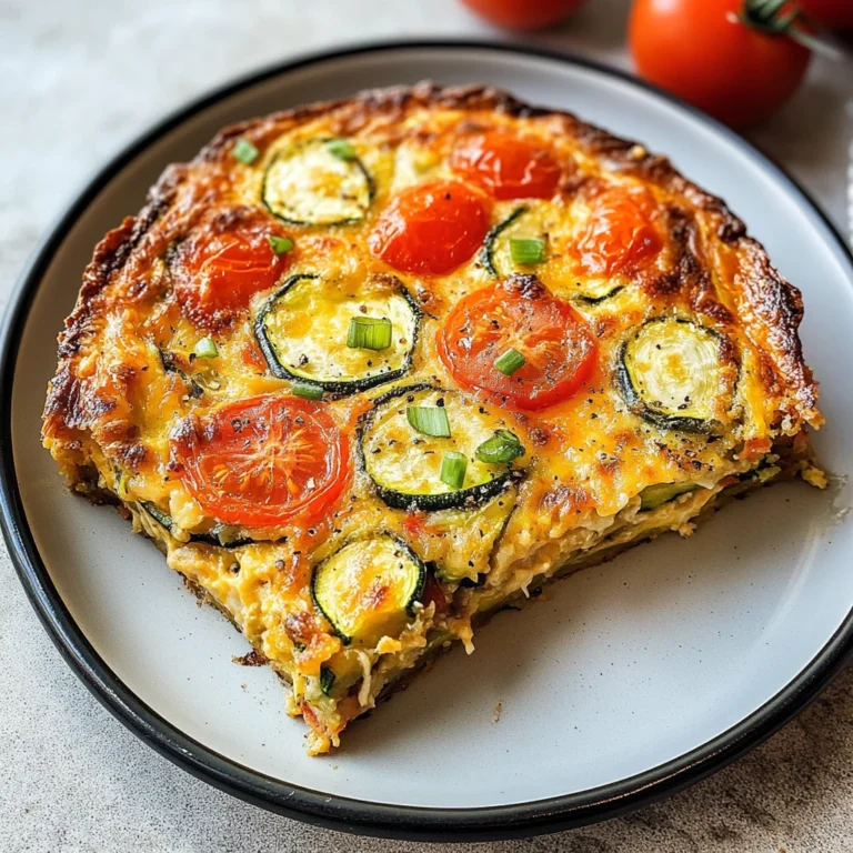 Summer Garden Crustless Zucchini Pie