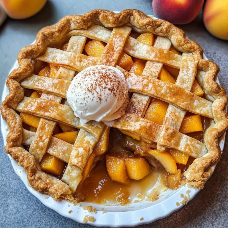 The Best Peach Pie