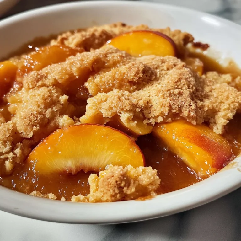 The Easiest Southern Peach Cobbler