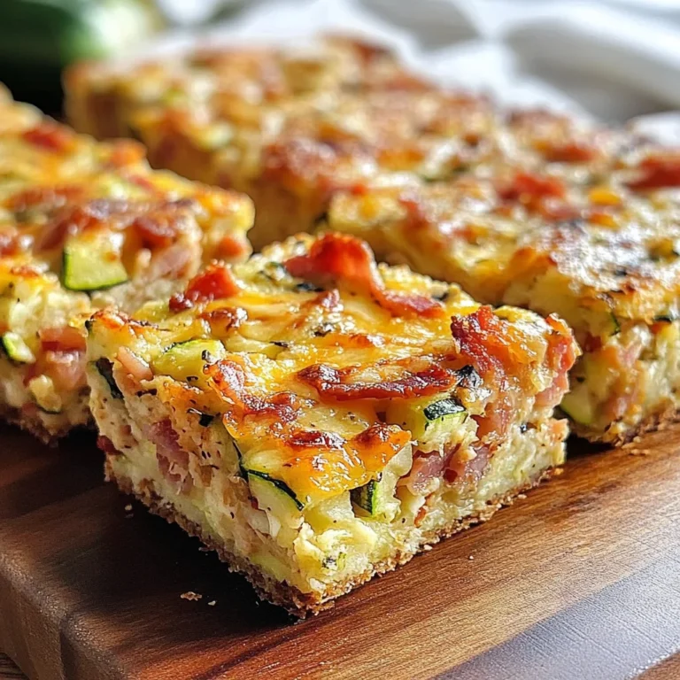 Zucchini and Turkey Bacon Slice