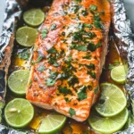 Baked Honey Cilantro Lime Salmon in Foil
