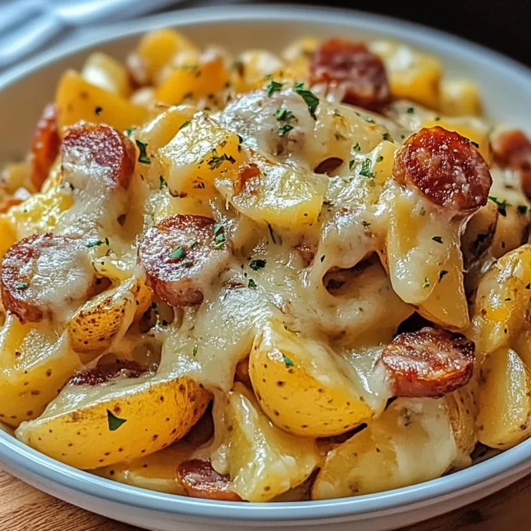 Cheesy Ranch Potatoes and Smoked Sausage