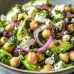 Chickpea Feta Avocado Salad