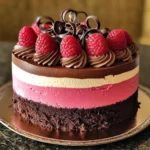 Chocolate Raspberry Mousse Cake