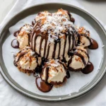 Coconut Dome with Chocolate Spread