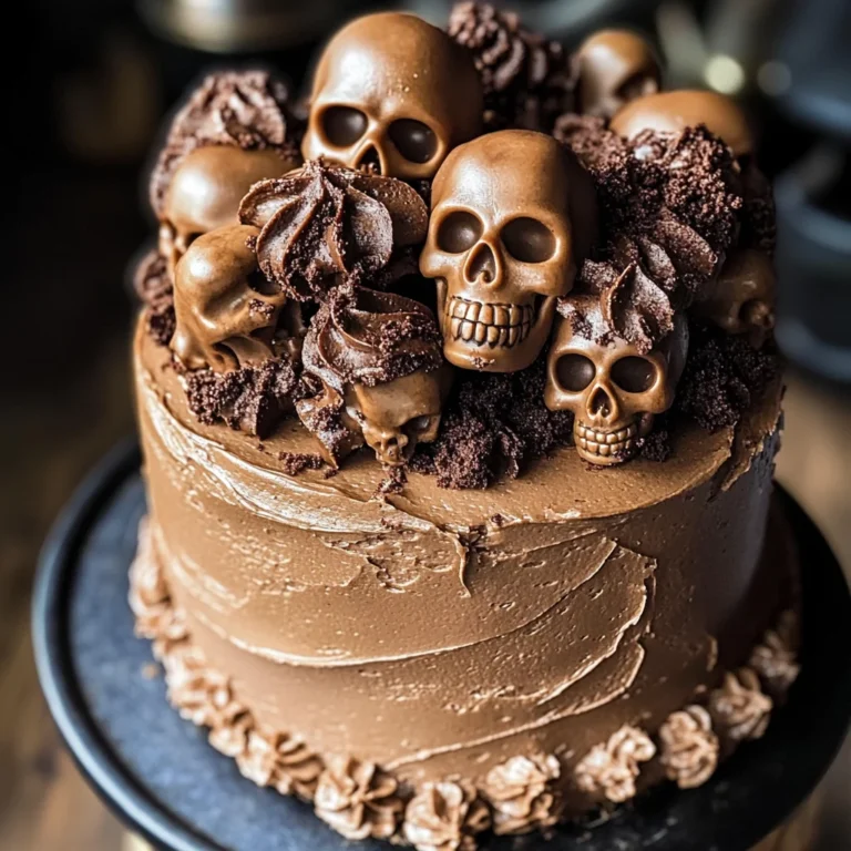 High Altitude Ginger Chocolate Skull Cake for Halloween