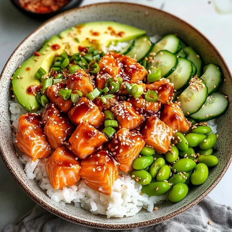 Honey Sriracha Salmon Bowls