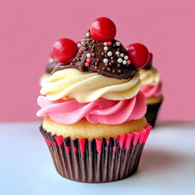 Neapolitan Ice Cream Cupcakes