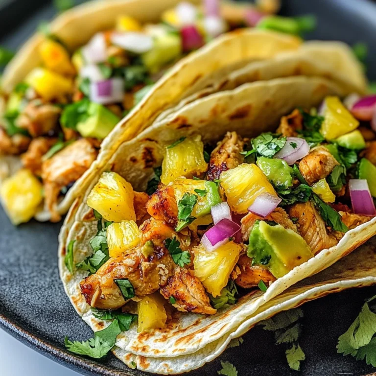 Pineapple Chicken Tacos