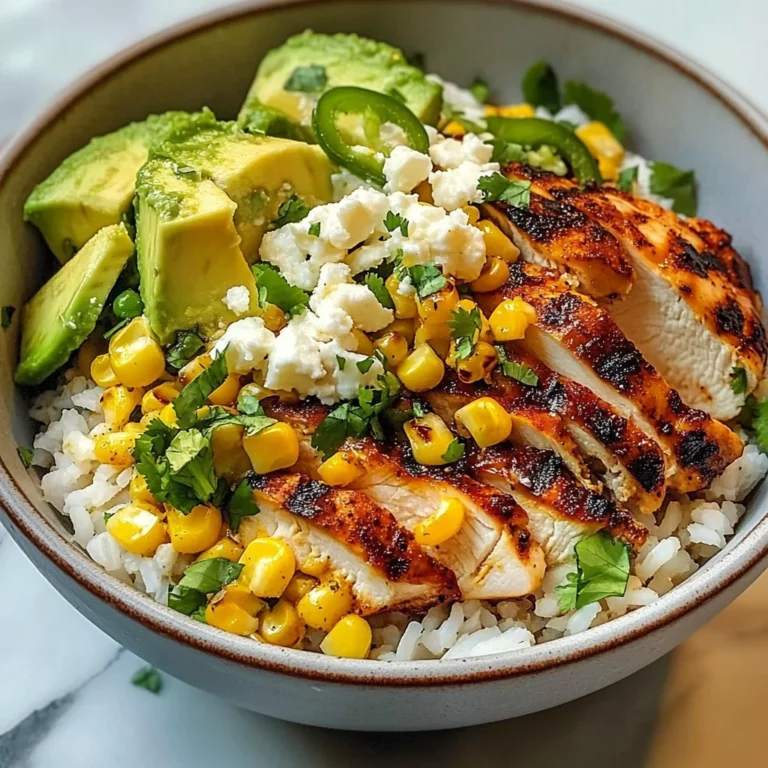 Street Corn Chicken Rice Bowl