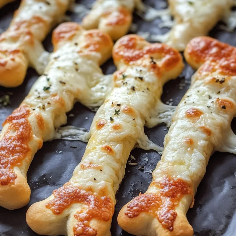 Cheesy Halloween Breadstick Bones