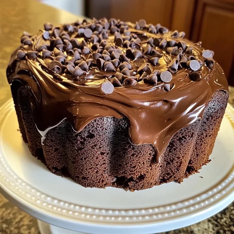 Chocolate Pound Cake with Chocolate Frosting