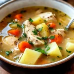 Comforting Chicken Soup with Potatoes