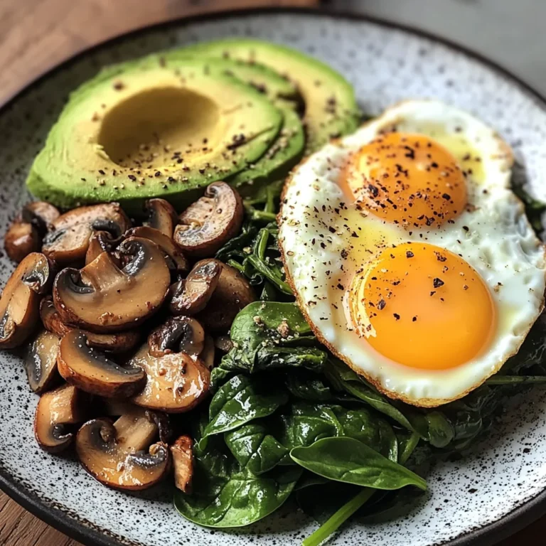 Creamy Avocado Breakfast Plate