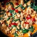 Creamy Ground Turkey & Spinach Protein Bowl