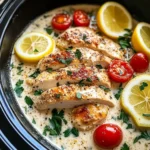 Crockpot Creamy Garlic Parmesan Chicken